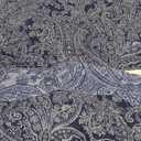 mixinni Navy Blue Floral King Size Quilt Set Soft Cotton Double-Layer Neutral Style Paisley Quilt Bedding Set Farmhouse Bedspread Coverlet Sets, 3-Pieces Including Pillow Shams (106x96 Inches)