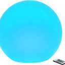 Borelor LED Ball Light, 10-Inch Rechargeable & Remote Control Globe Lights 16 RGB Colors Changing Indoor/Outdoor Night Light for Home/Party/Lawn/Desk Decoration
