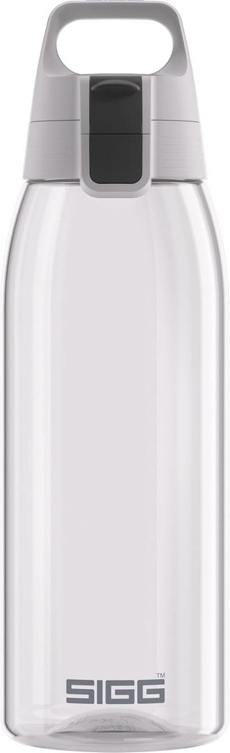 SIGG - Total Color - Refillable Sports Water Bottle - Tritan - Carbonated Drinks - Dishwasher Safe - BPA Free 20Oz, 34Oz (33.8 Ounces, Transparent)