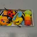 Infinno Baby Wrist Rattle Socks and Foot Finder Set, Perfect Baby Toys for 0-12 Months Newborn Boys and Girls As Shower Gifts, Garden Bug Series (Warm Color)