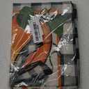 Artoid Mode Pumpkin Bow Buffalo Plaid Fall Table Runner,Seasonal Autumn Kitchen Dining Table Decoration for Home Party Decor 13x72 Inch (Black/Beige/Orange)