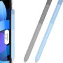 Delidigi Case for Apple Pencil Pro (2024) and Apple Pencil 2nd Generation Gradient Color Silicone Protective Cover Sleeve Accessories Compatible with iPencil Magnetic Charging and Double Tap- Blue+ Grey