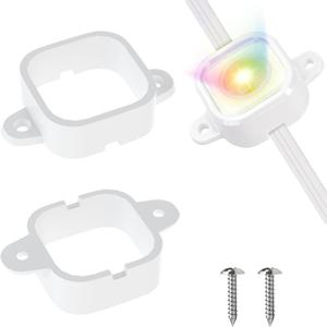 80 Pack Mounting Brackets for Govee H706/H706 Pro Permanent Outdoor Lights, Light Clips Mounting Brackets Compatible with Govee H706A H706B H706C (White)