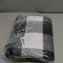 2 Pcs Front Door Mat Buffalo Outdoor Rug Oh Hello Doormat Decor Coir Mat Nonslip Porch Checkered Layered Front Door Rug Rustic Farmhouse Mats Entryway(Black Dot,23.6 x 35.4 Inch)