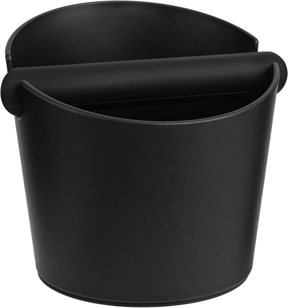 IAOSEN 6.3Inch Knock Box Large Espresso Knock Box Shock-Absorbent Knock Box Espresso with Removable Knock Bar and Non-Slip Base Espresso Machine Accessories for Home/Office