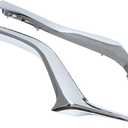 ApplianPar Front Left and Right Side Bumper Lower Grille Molding Trim Chrome for Mazda CX-5 2017-2021