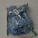 H.FLOLAVIDA Hydrangea Silk Fake Flowers Heads with Stems, Artificial Flowers for Decoration Wedding Home Party Shop Baby Shower, Room Decor for Bedroom Aesthetic, Pack of 10 (Peacock Blue)