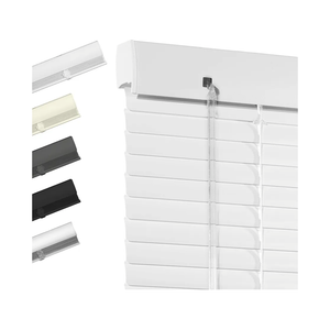 Blinds 1 Inch Light Filtering Horizontal Blinds Anti-UV Waterproof Metal Mini Blind for Office Home, White