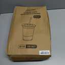 Lamosi 100 Pack 20 oz Clear Plastic Cups with Lids and Straws, Disposable Iced Coffee Cups with Lids for To-Go Cold Drinks, Smoothies and Slushie