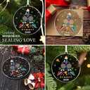 8 x HEXMOZ Badminton Christmas Ornaments 2025 - Cool Badminton Gifts for Boys, Girls - Sports Christmas Ornaments for Fans, Players, Coaches - Acrylic Holiday Ornaments, Gift Exchange Ideas