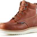 Golden Retriever Work Boots for men Waterproof Comfortable 6" Full Grain Tumbled Leather Welt Slip and Oil-Resistant STEEL/SOFT Toe Construction Boots Size 10 