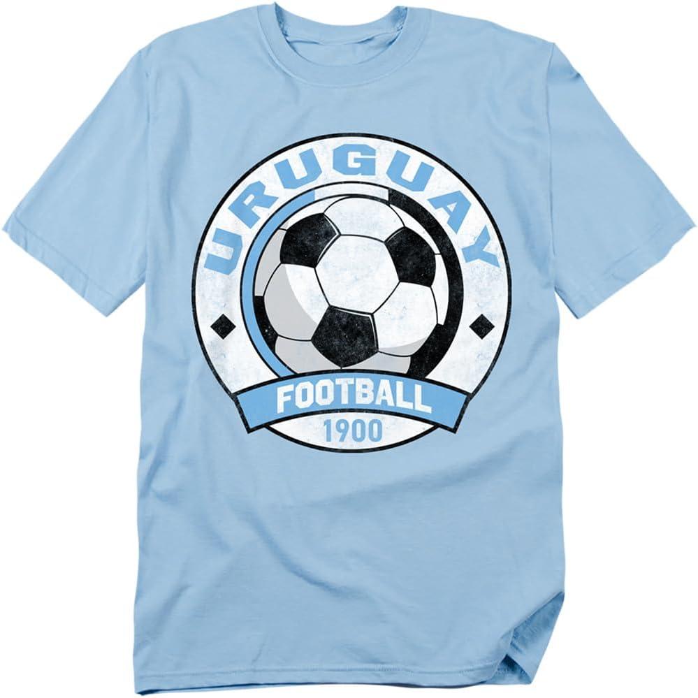 Distressd Soccer Ball Vintage Football Emblem Unisex Adult T-Shirt Collection (L)