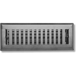 2" x 10" Contemporary Design Steel Floor Register in Granite Grey Finish for Floor l- Decorative Air Vent Covers- Floor Register 2 x 10