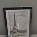 10x14 Picture Frame with Real Glass - 8x12 Wooden Frame with Mat, Horizontal and Vertical Display for Wall or Tabletop (Black, 1 Pack)