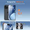 UNBREAKcable 3-Pack Screen Protector for iPhone 15, Double Shatterproof Tempered Glass [Easy Installation Frame] [99.99% HD Clear] [9H Hardness] [Full Coverage] [Case Friendly] for Apple 15 6.1 inch