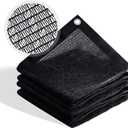 30% Shade Cloth for Garden 4x8 FT, Outdoor Sun Shade Netting with Reinforced Grommets, Pergola Shade Cover Mesh Tarp for Plants Patio Greenhouse Chicken Coop, Black