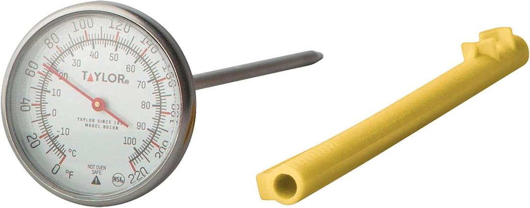 Taylor Instant Read Meat Food Grill BBQ Cooking Kitchen Thermometer with Recalibration Tool and Pocket Sleeve Clip