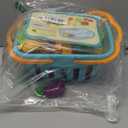 70 PCS Cutting Play Food Toy for Kids Kitchen, Pretend Fruit &Vegetables Accessories with Shopping Storage Basket, Plastic Mini Dishes and Knife, Educational Toy for Toddler Children Birthday Gift