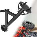 Heavy Duty Metal Spare Tire Mount Storage Rack,Spare Tire Carrier Holder Compatible with for 2017-2023 Can Am Maverick X3 X3 Max Turbo R RR 64" and 72" Models Fits Holds Up to 34" Tire