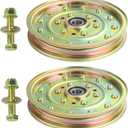 2 Pack 1-633109 Idler Pulley for eXmark 60" eXmark Lazer Z 60" Deck | Replaces eXmark 126-7685 Idler Pulley eXmark 116-4667 Toro 132-9424 Husqvarna 539102610 for Toro Z400 Z500 Z Master 60" Decks