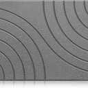 Stone Bath Mat Quick Dry Diatomaceous Earth Stone Shower Mat Water Absorbing Diatomite Stone Bath Mats for Bathroom Drying Mat Non-Slip Large Stone Bathmat Odorless(23.6"15.4" Grey)