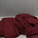 10ft x 10ft Burgundy Backdrop Curtains, Wrinkle-Free Sheer Chiffon Fabric Photo Backdrop Drapes for Wedding Arch Party Ceremony Stage Photography Decorations (5ft x 10ft, 2 Panels)
