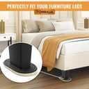 Furniture Sliders for Hardwood Floors Felt-8 Pack 9-1/2" Oval Reusable Furniture Slider with Extra Thick Design - Heavy-Duty Furniture Movers - Beige Felt Sliders Effortless Moving
