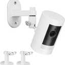 ALERTCAM 2Pack Adjustable Security Wall Mount Bracket for Stick Up Cam & Outdoor Cam Plus, Perfect View Angle for Your Surveillance Camera System - White