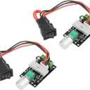2 Pcs DC Motor Speed Controller PWM 1203BB 6 V 12 V 24 V 3 A 80 W speed adjustable reversible pulse forward and reverse control switch button