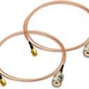 Superbat SMA to SO239 Adapter Pigtail SMA Male to UHF SO-239 Female Connectors RG316 Cable for Spectrum Analyzers SDR Dongle Handheld Antenna Radio VHF/UHF Transmitter 2pcs (60 inches)