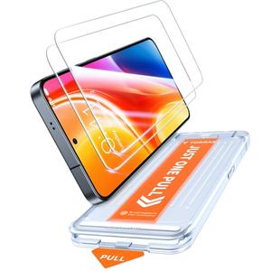 TORRAS 12FT Military-Grade Shatterproof for Samsung Galaxy S25 Plus / S25+ Screen Protector [9H+ Aerospace Tempered Glass＆ One-Pull Installation] Full Coverage Fit Bubble Free 6.7″ GlassGo X, 2 Pieces