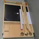 Tiny Land Easel for Kids, Double-Sided Magnetic Easel, Adjustable Wooden Kids Art Easel with Paper Roll, Learning-Toy for 3,4,5,6,7,8 Years Old Boy & Girls