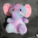 Hopearl Colorful LED Musical Stuffed Elephant Light up Singing Plush Elephish Adjustable Volume Lullaby Animated Soothe Birthday Festival for Kids Toddlers, Rainbow, 11''