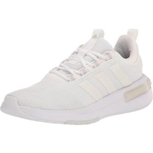 adidas Women's Racer Tr23 Shoes Sneaker (8, White/Zero Metallic/Grey)