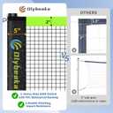 Outdoor Volleyball & Badminton Combo Net Set for Backyard, Beach with 2 Nets, Adjustable Poles, 4 Aluminum Rackets, PU Volleyball, Portable Carry Bag