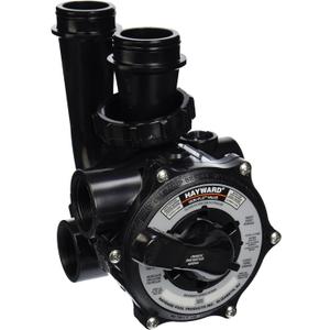 Hayward SP0710X62 Pro-Series Vari-Flo Replacement 1-1/2-Inch Control Valve Assembly with Gauge,black