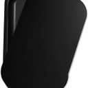 Metal Tray with PVC Soft Magnetic Lid Black Tray with Lid Cover Large Cute Decorative Tray for Home Decor, Coffee Table, Tea, Snacks, Gifts - 11" x 7" (Matte Black-with lid)