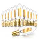 Hizashi E12 Candelabra LED Light Bulb 40 Watt 90+CRI Chandelier Light Bulbs Dimmable, B10 LED Candelabra Bulbs, 4W, 450LM 2700K Soft White, Candle Light Bulbs, UL Listed, 9 Pack