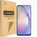 Mr.Shield [3-Pack] Screen Protector For Samsung Galaxy S23 FE [Fingerprint Unlock Compatible] [Tempered Glass] [Japan Glass with 9H Hardness] Screen Protector