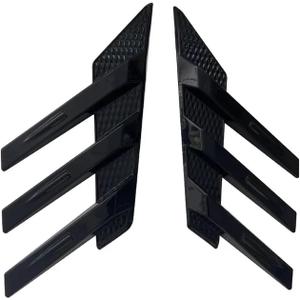 Rear Windshield Side Spoiler Side Vents Decoration Window Louvers Exterior Decorative Rear Wing Accessories(Glossy Black)