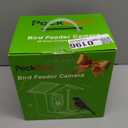 PeckCam Bird Feeder with Camera Solar Powered, AI Identify & Auto Capture, 2K HD Live Video Smart Bird Feeder Camera Instant Notifications in Backyard, Gift for Bird Lovers (Light Brown)