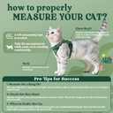 rabbitgoo Cat Harness and Leash for Walking, Escape Proof Soft Adjustable Vest Harnesses for Cats, Easy Control Breathable Reflective Strips Jacket,Rainforest Green,XS