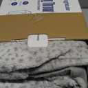 Westinghouse Heated Throw Blanket, Grey Leopard Electric Throw Blanket, Luxury Faux Fur to Flannel Reversible, 6 Heating Levels & 2-10 Hours Time Setting, Machine Washable(Throw, 50"x60")