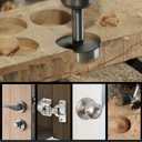 2-1/2 Inch Forstner Drill Bit for Woodworking, 2-1/2" Forstner Bit Wood Drill Bits for Holes, Hinge Cutter for Hard Wood, Plastic, Plywood HEX Shank