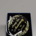 50th Anniversary Ornament, 50th Wedding for Couple Husband Wife Parents Grandparents, 50 Years Decorations Keepsake, Glass Ornaments