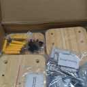 ESPETS Set of 3 Natural Wood Cat Wall Steps Floating Ladder Stairs- Wall Mounted Wooden Cat Shelves and Perches - Holds up 30lbs