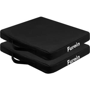 Stadium Seat Cushion 2 Pack,Bleacher Seat Cushion,Soft & Extra Thick Bleacher Cushion,Portable and Extra Thick Stadium Cushion,Bleacher Cushion for Any Outdoor Events Use (Black)
