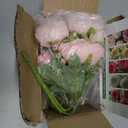 MARTINE MALL 2 Packs Peonies Artificial Flowers, Light Pink Artificial Peonies, Silk Peonies Flowers Fake Peonies Artificial Flowers Peonies Bouquet for Centerpiece Table Wedding Party Home Decor