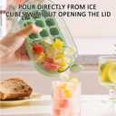 2-in-1 Ice Cube Bottle,Ice Cube Tray Water Bottle,2025 New Ice Cube Making Bottle for Home Outdoor Office Ice Making Freezer Coffee Juice Beverages (Green)