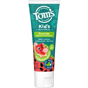 Tom's of Maine Natural Children's Fluoride Toothpaste, Watermelon, 5.1 oz